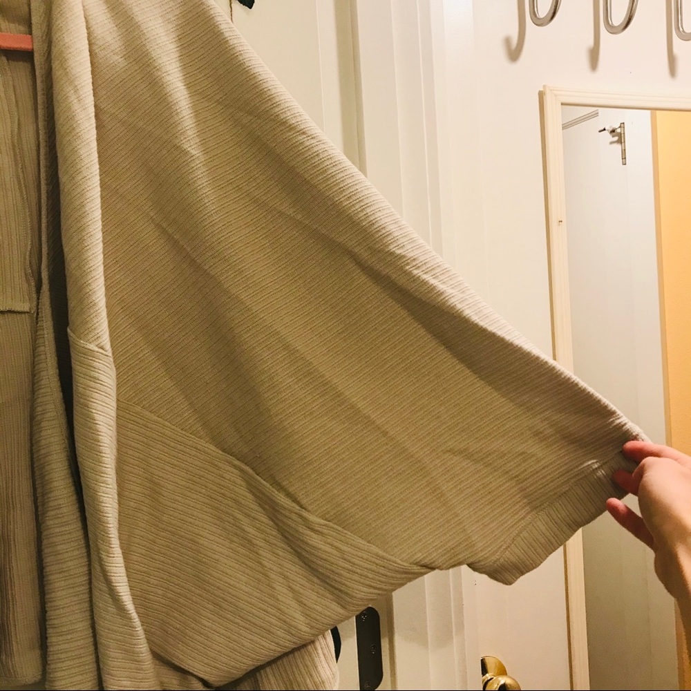 Free People Beach Cream Tan Cover Up Cardigan - Picture 10 of 10